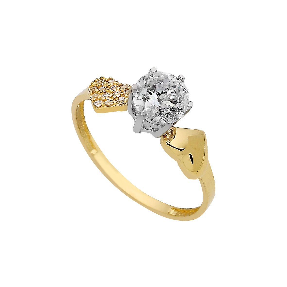 Beelo Gold 14K Altın Tek Taş Yüzük TYTT132