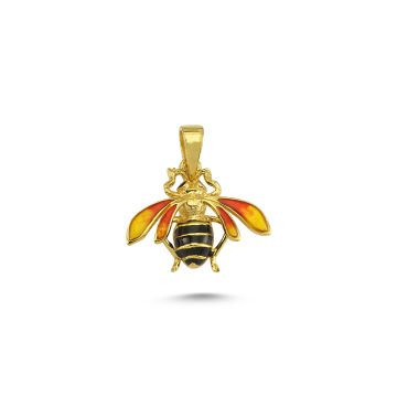 Beelo Gold 14K Altın Arı Mineli Kolye Ucu