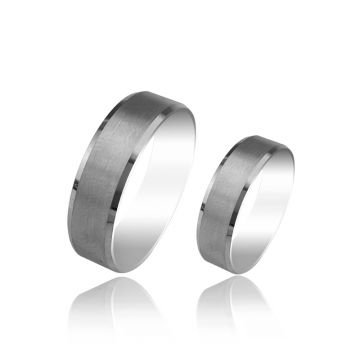 Beelo Gold 14K Altın 6 mm Alyans İkili Set Yüzük