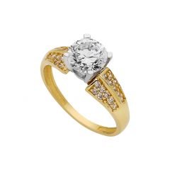 Beelo Gold 14K Altın Tek Taş Yüzük TYTT137