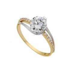 Beelo Gold 14K Altın Tek Taş Yüzük TYTT138