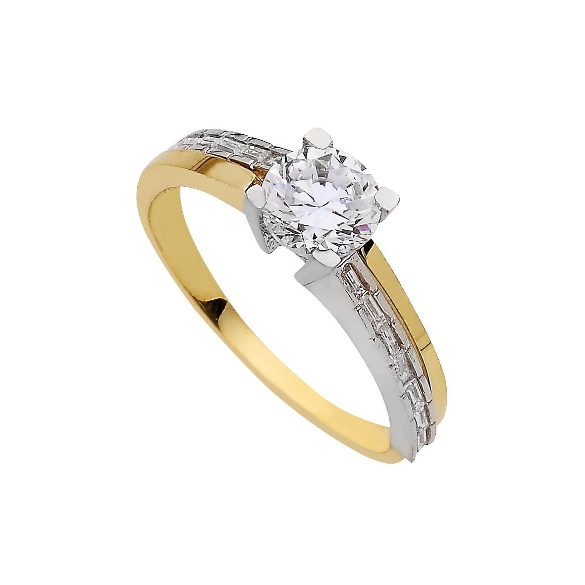 Beelo Gold 14K Altın Tek Taş Yüzük TYTT140