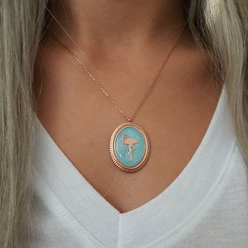 Beelo Silver 925K Gümüş Flamingo Kolye