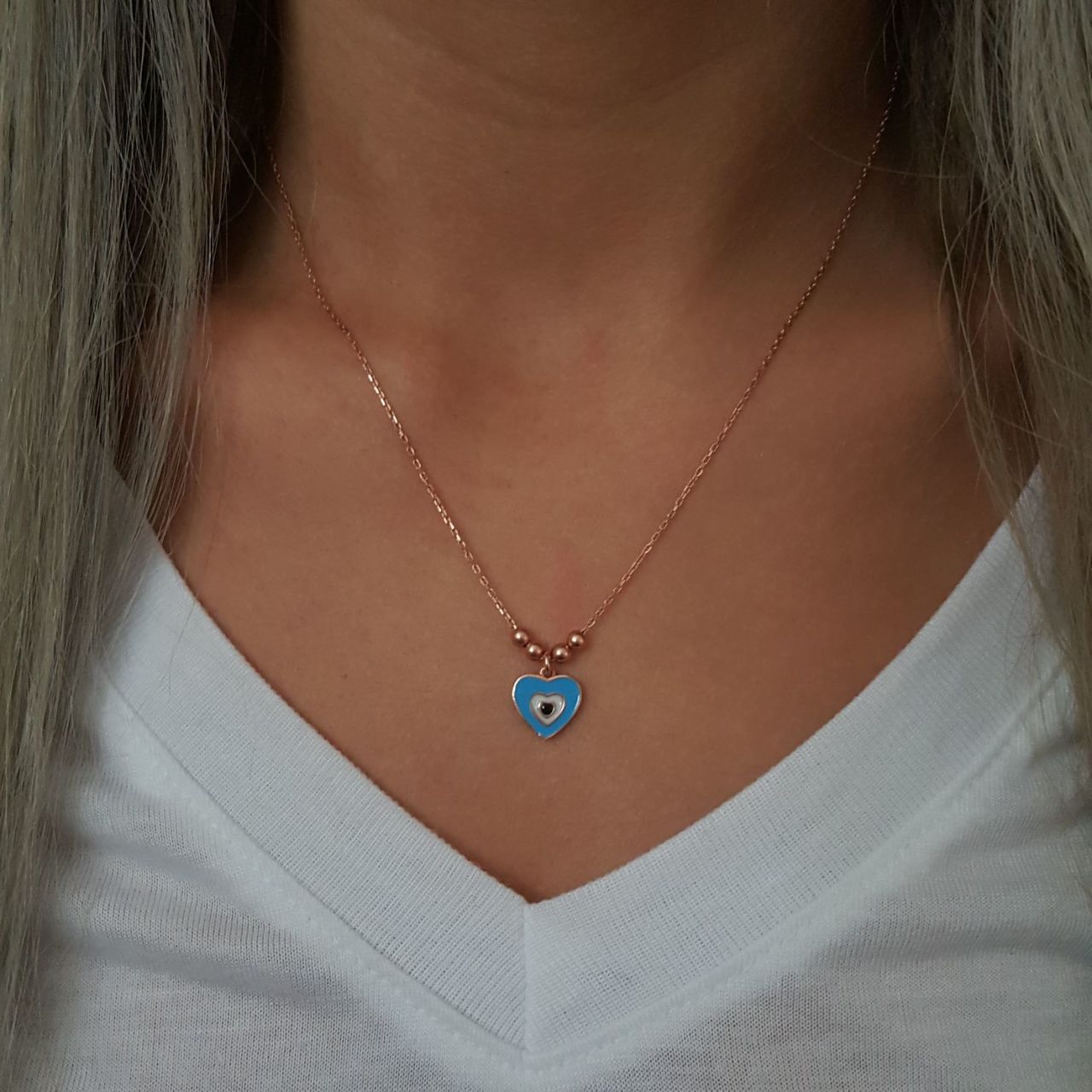 Beelo Silver 925K Gümüş Kalp Kolye
