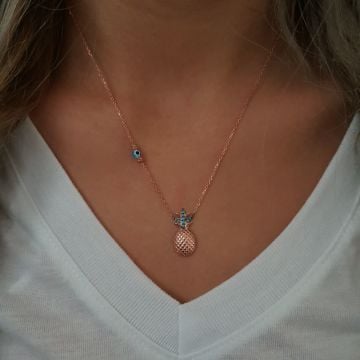 Beelo Silver 925K Gümüş Ananas Kolye