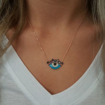Beelo Silver 925K Gümüş Nazar Göz Kolye