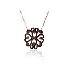 Beelo Silver Rose Altın K. 925K Gümüş Kolye