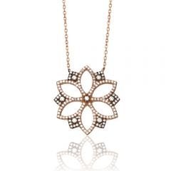 Beelo Silver Rose Altın K. 925K Gümüş Kolye