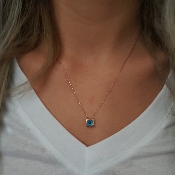 Beelo Silver 925K Gümüş Nazar  Kolye