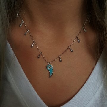 Beelo Silver 925K Gümüş Tasarım Melek Kanadı  Kolye