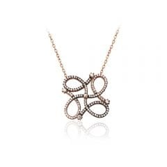 Beelo Silver Rose Altın K. 925K Gümüş Kolye