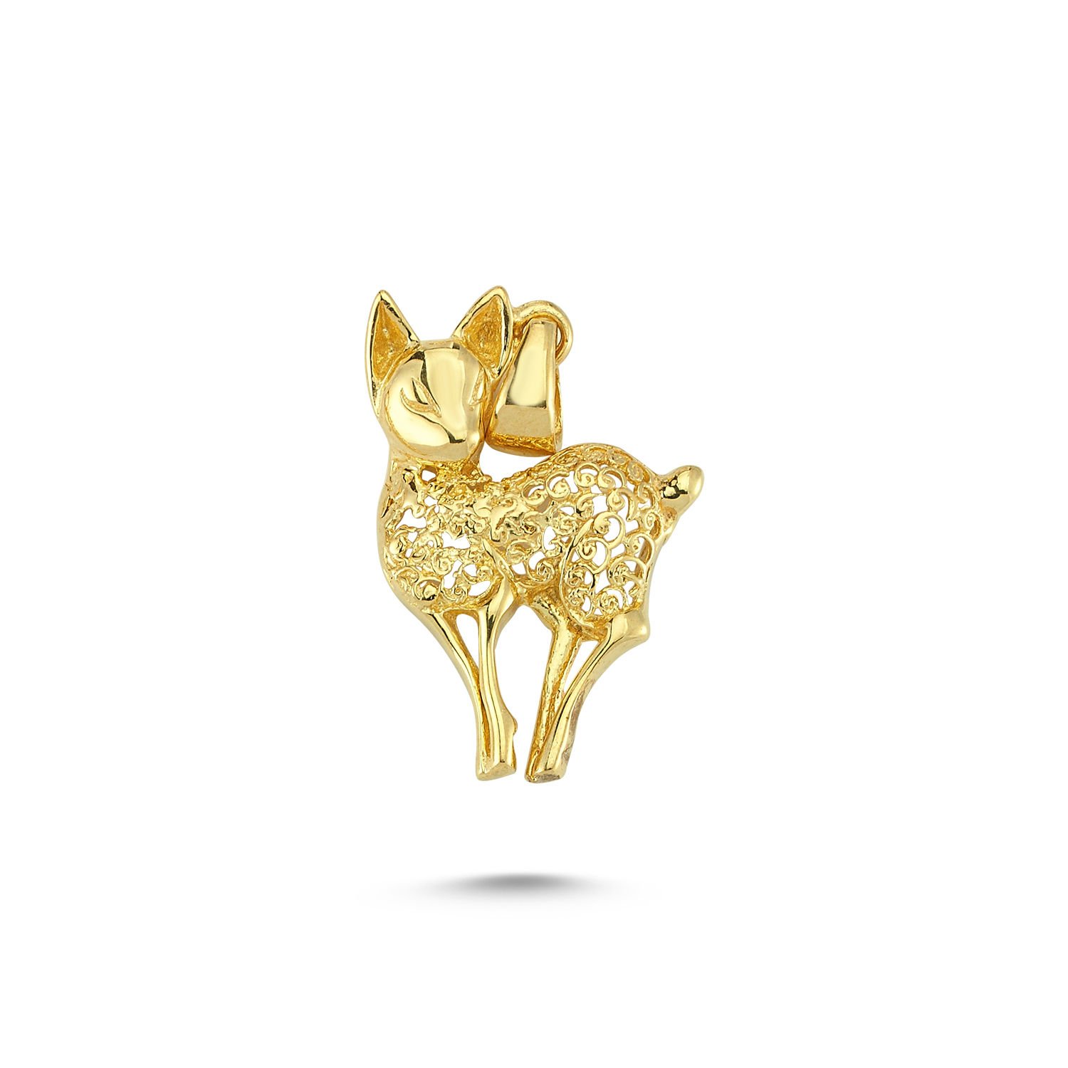 Beelo Gold 14K Altın Ceylan Kolye Ucu