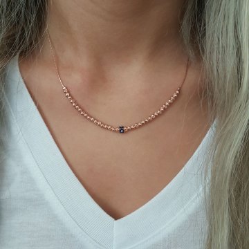 Beelo Silver 925K Gümüş Tasarım Nazar Kolye