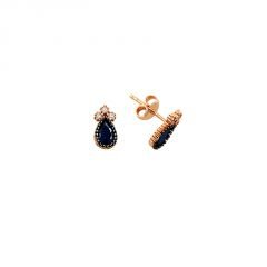 Beelo Gold 14K Damla Zirkon Altın Küpe