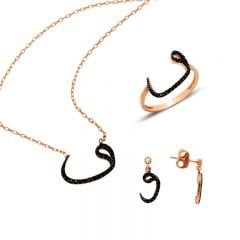 Beelo Silver Rose Altın K. 925K Gümüş Vav Set