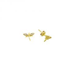 Beelo Gold 14K Altın Yusufçuk Tasarım Küpe