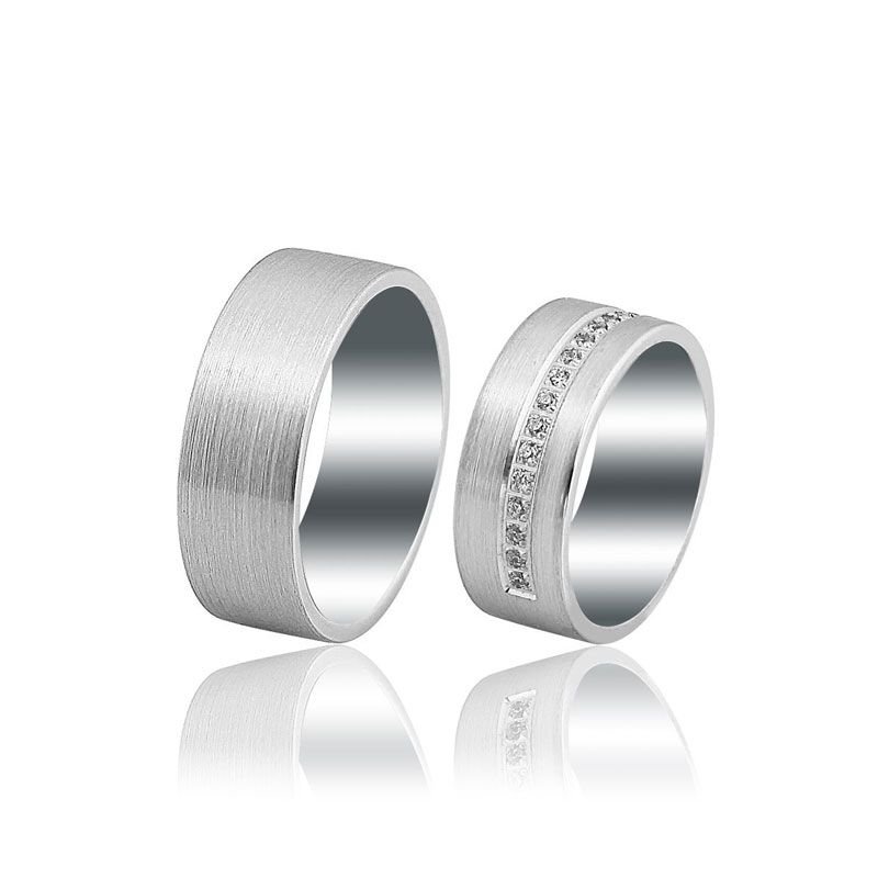 Beelo Gold 14K Altın 8 mm Alyans İkili Set Yüzük