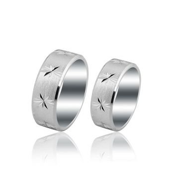 Beelo Gold 14K Altın 8 mm Alyans İkili Set Yüzük