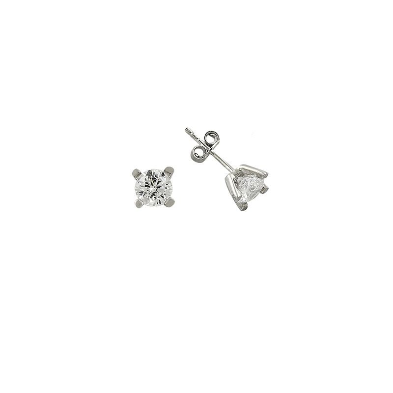 Beelo Gold 14K  Zirkon Tasarım Altın Küpe