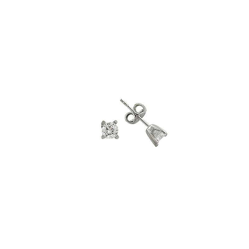 Beelo Gold 14K  Zirkon Tasarım Altın Küpe