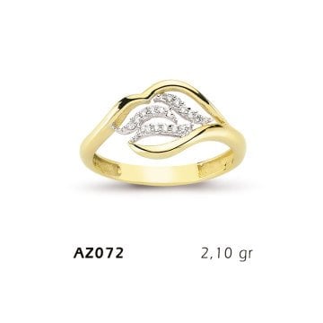 Beelo Gold 14K Altın Tasarım Yüzük BGAZ072