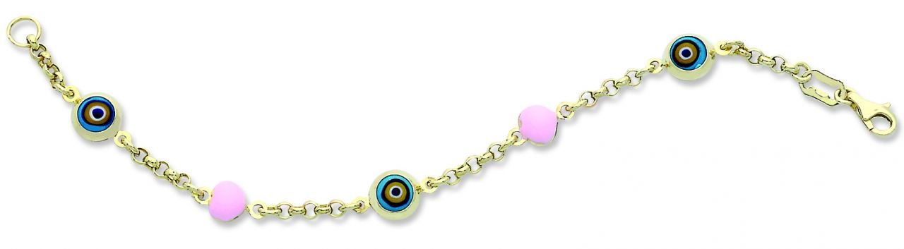 Beelo Gold 14K Altın  Çocuk Nazar  Bileklik CML040