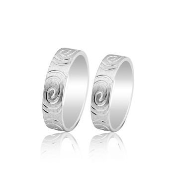 Beelo Gold 14K Altın 6 mm Alyans İkili Set Yüzük