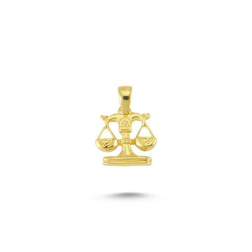 Beelo Gold 14K Altın Terazi Burcu Kolye Ucu