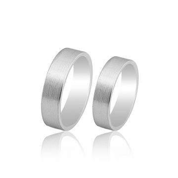 Beelo Gold 14K Altın 6 mm Alyans İkili Set Yüzük