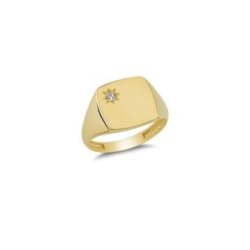 Beelo Gold 14K Altın Tasarım  Yüzük