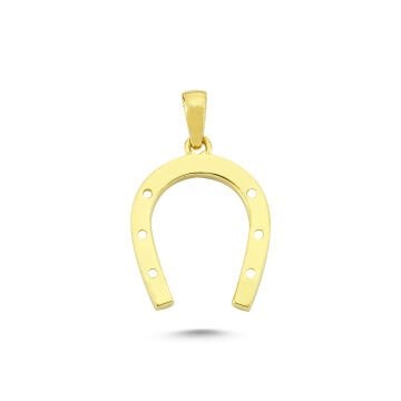 Beelo Gold 14K Altın At Nalı Kolye Ucu