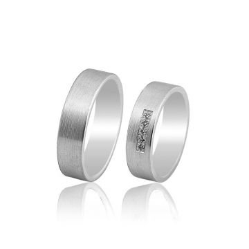 Beelo Gold 14K Altın 6 mm Alyans İkili Set Yüzük