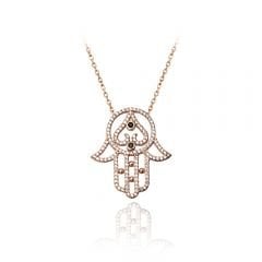 Beelo Silver Rose Altın K. 925K Gümüş Fatma 'nin Eli Kolye