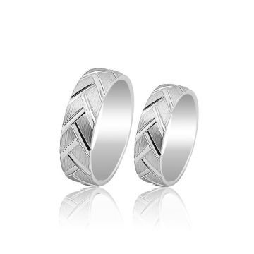 Beelo Gold 14K Altın 6 mm Alyans İkili Set Yüzük