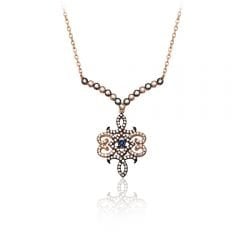 Beelo Silver Rose Altın K. 925K Gümüş Osmanlı Kolye