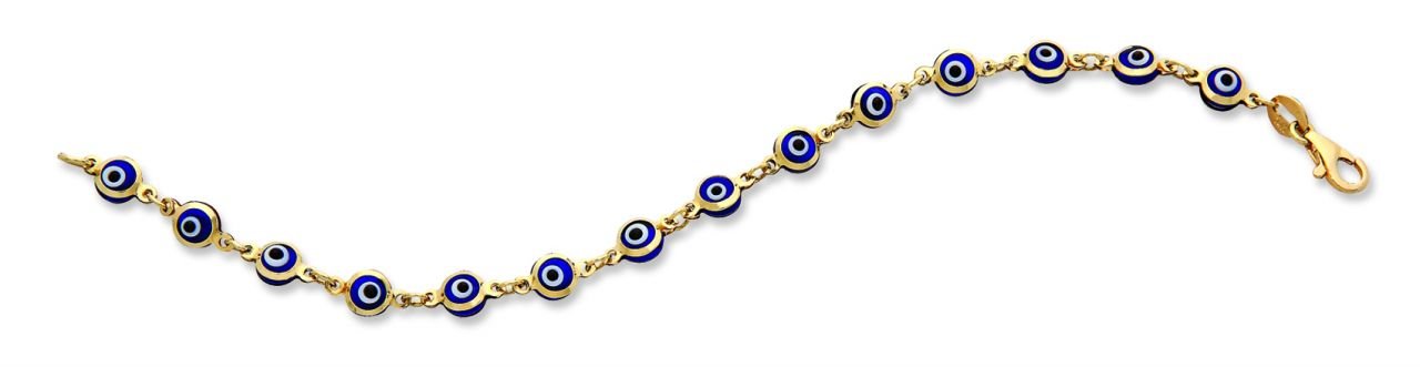 Beelo Gold 14K Altın Çocuk Nazar Bileklik CMK056