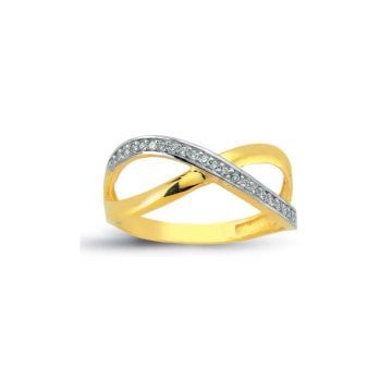 Beelo Gold 14K Altın Tasarım Yüzük BGAZ293
