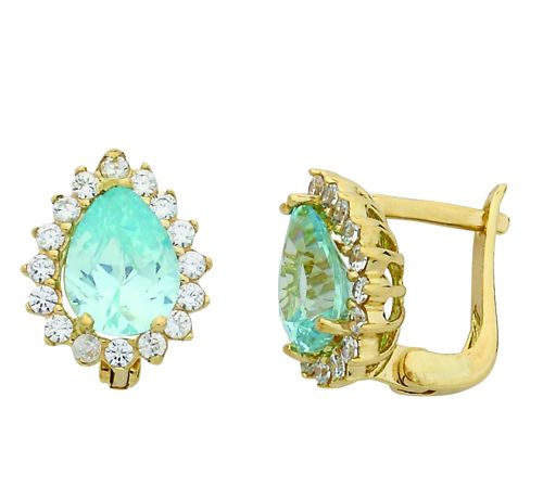 Beelo Gold 14K Altın Su Damlası Küpe