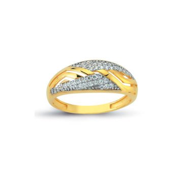 Beelo Gold 14K Altın Tasarım Yüzük BGAZ313