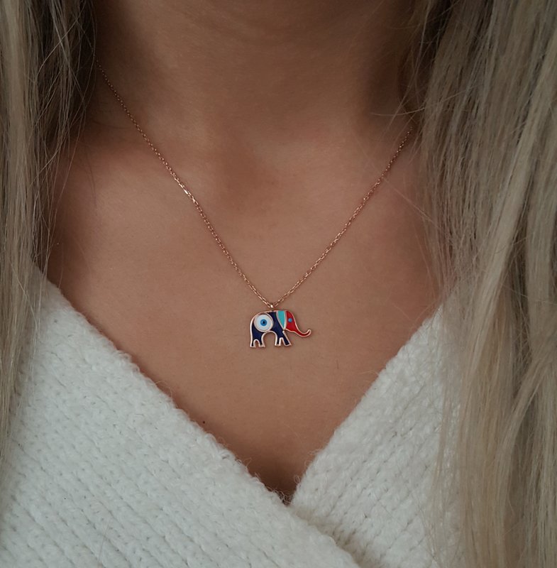 Beelo Silver 925K Gümüş Fil Kolye
