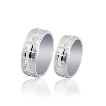 Beelo Gold 14K Altın 7 mm Alyans İkili Set Yüzük
