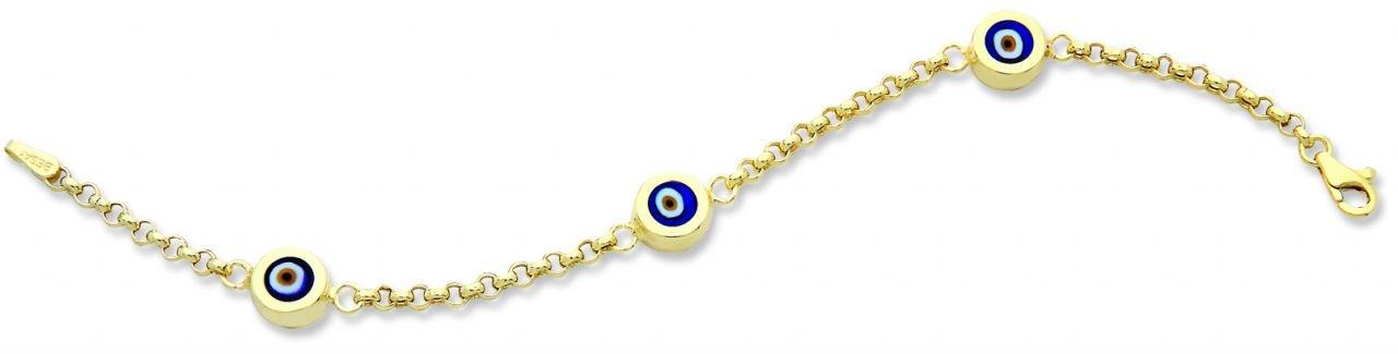 Beelo Gold 14K Altın Çocuk Nazar Bileklik CSR001