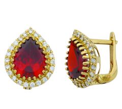 Beelo Gold 14K Altın Su Damlası Küpe