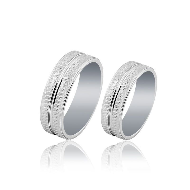 Beelo Gold 14K Altın 7 mm Alyans İkili Set Yüzük