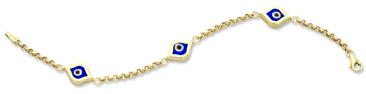 Beelo Gold 14K Altın Çocuk Nazar Bileklik CSR004