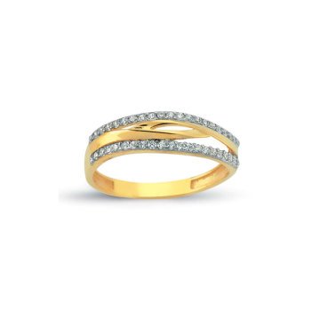 Beelo Gold 14K Altın Tasarım Yüzük BGAZ325
