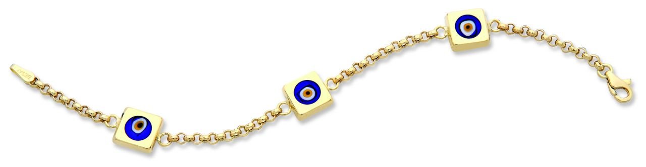Beelo Gold 14K Altın Çocuk Nazar Bileklik CSR005