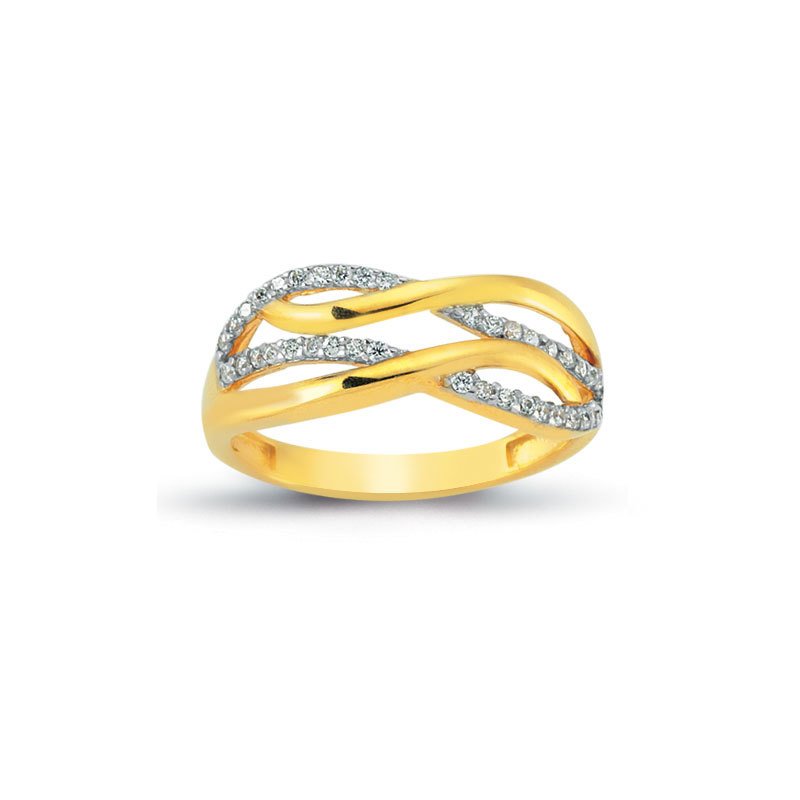 Beelo Gold 14K Altın Tasarım Yüzük BGAZ329