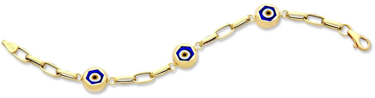 Beelo Gold 14K Altın Çocuk Nazar Bileklik CSR017
