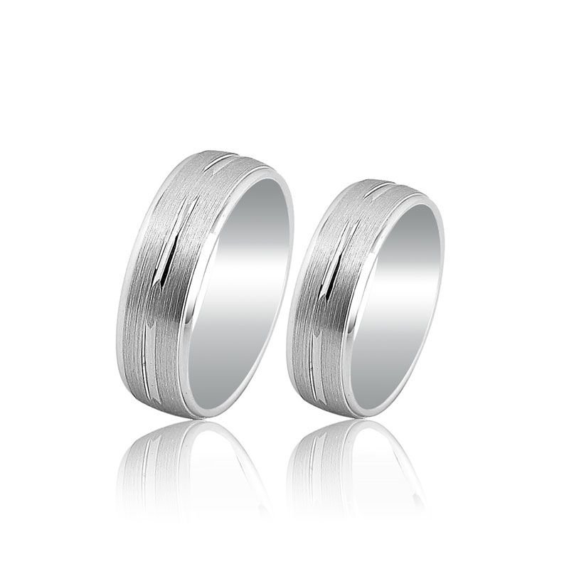 Beelo Gold 14K Altın 7 mm Alyans İkili Set Yüzük